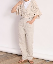 リネンサスペンダーパンツ