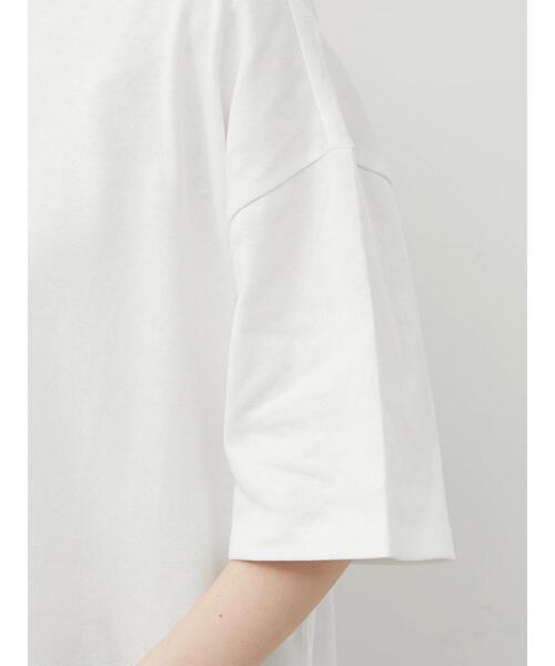 Green Parks(グリーンパークス)の「(ナチュラル)チュニックTシャツ(Tシャツ/カットソー・レディース・ホワイト/ブラック/ピンク/オレンジ・FREE)」の8枚目の写真