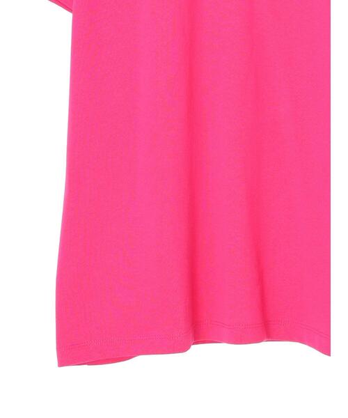 Green Parks(グリーンパークス)の「(ナチュラル)チュニックTシャツ(Tシャツ/カットソー・レディース・ホワイト/ブラック/ピンク/オレンジ・FREE)」の18枚目の写真