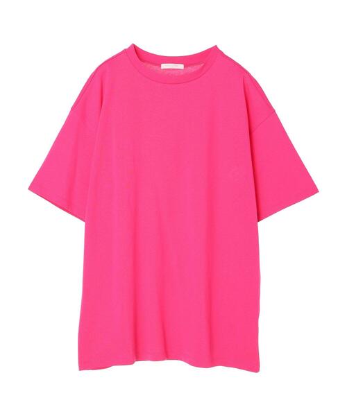 Green Parks(グリーンパークス)の「(ナチュラル)チュニックTシャツ(Tシャツ/カットソー・レディース・ホワイト/ブラック/ピンク/オレンジ・FREE)」の21枚目の写真