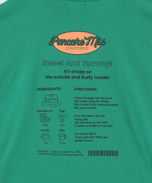 LOVETOXIC(ラブトキシック)の「バックプリントTシャツ(Tシャツ/カットソー・キッズ・グリーン/ブラック/イエロー/オフホワイト・L/SS/M/S)」の15枚目の写真
