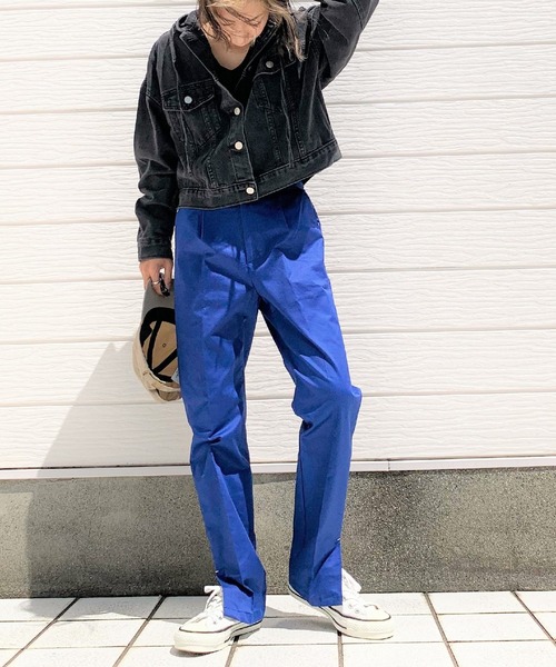 Q（キュー）の「フーディージャケット（ブルゾン・レディース・アイボリー/ブラック・MEDIUM）」の17枚目の写真