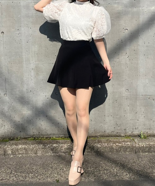 titty&Co. PETIT(ティティアンドコープティ)の「【titty&Co.PETIT】レースチュールバルーンブラウス(シャツ/ブラウス・レディース・ブラック/ホワイト・FREE)」の16枚目の写真