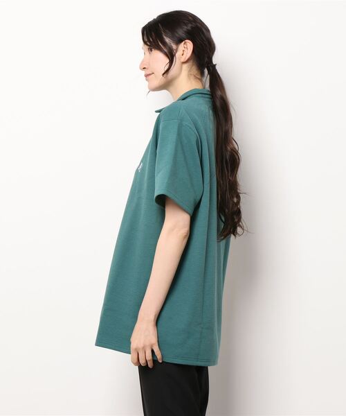 ANDGEEBEE（アンジービー）の「UNISEX ワッフルロゴTシャツ（Tシャツ/カットソー・レディース・グレー/グリーン・MEDIUM）」の11枚目の写真