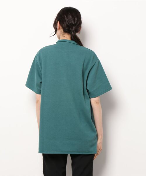 ANDGEEBEE（アンジービー）の「UNISEX ワッフルロゴTシャツ（Tシャツ/カットソー・レディース・グレー/グリーン・MEDIUM）」の13枚目の写真