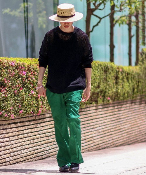 JOINT WORKS(ジョイントワークス)の「JW-MENNASA CHEFLARE パンツ(スラックス・メンズ・ピンク/グリーン・SMALL/MEDIUM/LARGE)」の21枚目の写真