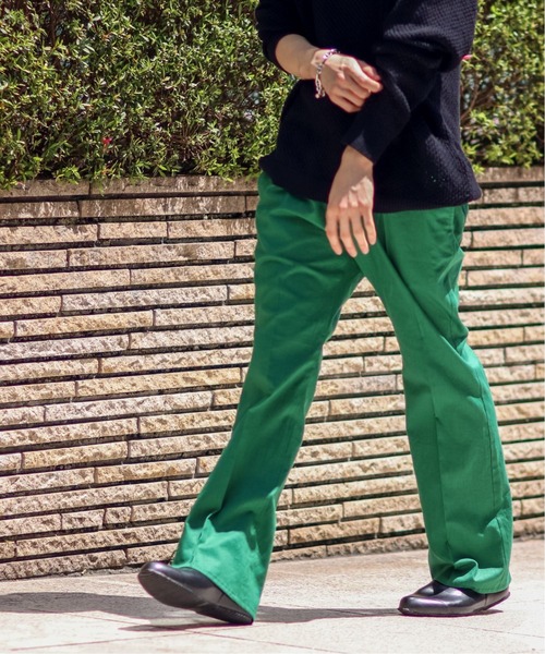 JOINT WORKS(ジョイントワークス)の「JW-MENNASA CHEFLARE パンツ(スラックス・メンズ・ピンク/グリーン・SMALL/MEDIUM/LARGE)」の13枚目の写真