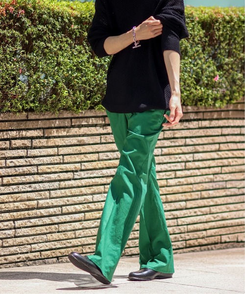 JOINT WORKS(ジョイントワークス)の「JW-MENNASA CHEFLARE パンツ(スラックス・メンズ・ピンク/グリーン・SMALL/MEDIUM/LARGE)」の9枚目の写真