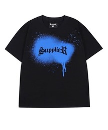 SUPPLIER | 【SUPPLIER/サプライヤー】SPRAY PAINT TEE/スプレーペイントT 半袖Tシャツ ロゴT 白Tシャツ 黒Tシャツ プリントTシャツ(Tシャツ/カットソー)
