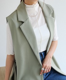 andme（アンドミー）の「シアー半袖2WAYハイネックトップス（Tシャツ/カットソー・レディース）」