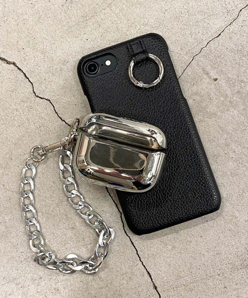 WEGO（ウィゴー）の「WEGO/メタリックチェーンAirPods/AirPods Proケース（スマホグッズ・レディース・その他1/その他2・FREE）」の2枚目の写真