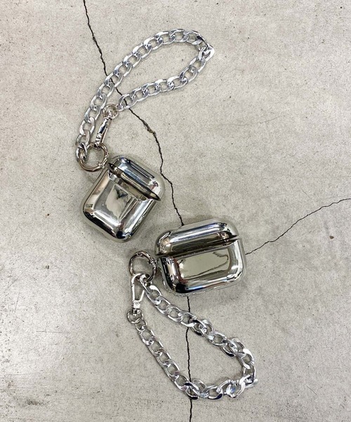 WEGO（ウィゴー）の「WEGO/メタリックチェーンAirPods/AirPods Proケース（スマホグッズ・レディース・その他1/その他2・FREE）」の3枚目の写真