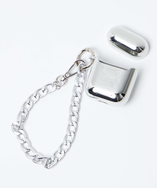 WEGO（ウィゴー）の「WEGO/メタリックチェーンAirPods/AirPods Proケース（スマホグッズ・レディース・その他1/その他2・FREE）」の4枚目の写真