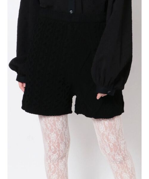 merry jenny（メリージェニー）の「ミックスケーブルニットショートパンツ（その他パンツ・レディース・アイボリー/ブラック/ブルー・FREE）」の19枚目の写真