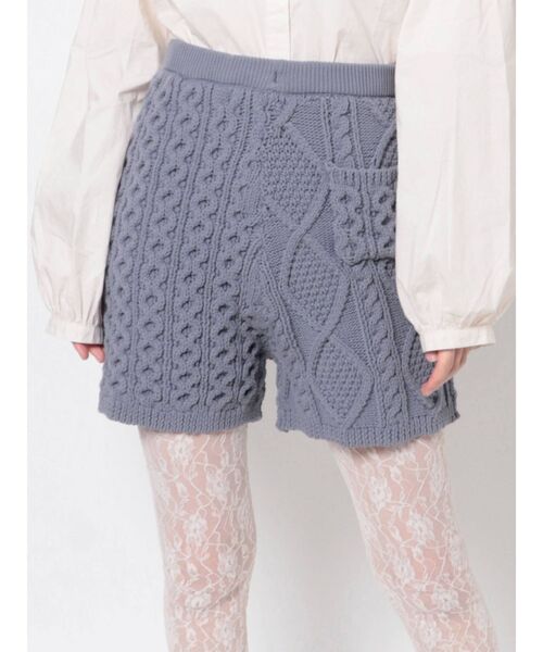 merry jenny（メリージェニー）の「ミックスケーブルニットショートパンツ（その他パンツ・レディース・アイボリー/ブラック/ブルー・FREE）」の20枚目の写真