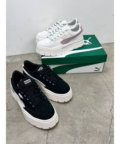 PUMA（プーマ）の「【PUMA】メイズ スタック PRM ウィメンズ（スニーカー・レディース・ホワイト・MEDIUM/LARGE）」の2枚目の写真