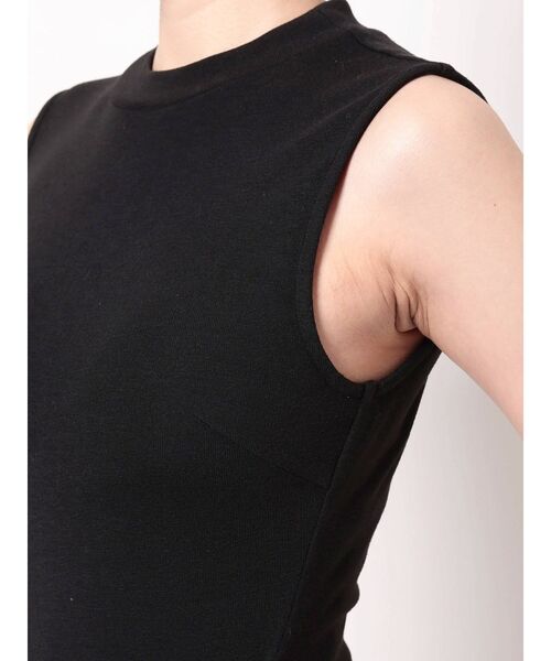 GYDA（ジェイダ）の「レイヤードデザイン ノースリーブワンピース（ワンピース・レディース・ブラック/ベージュ・FREE）」の17枚目の写真