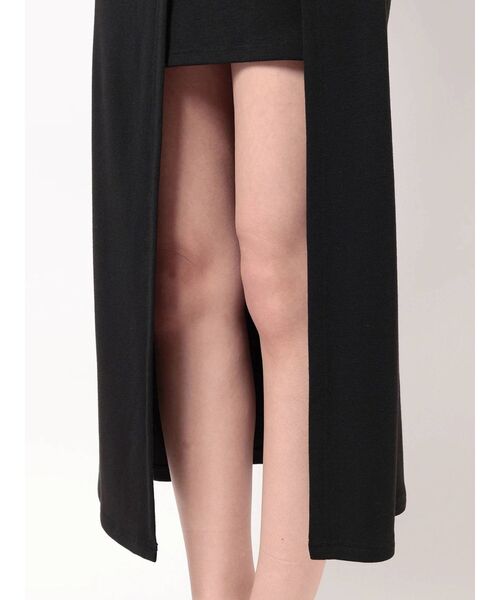 GYDA（ジェイダ）の「レイヤードデザイン ノースリーブワンピース（ワンピース・レディース・ブラック/ベージュ・FREE）」の18枚目の写真