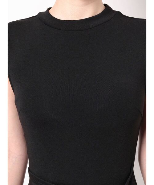 GYDA（ジェイダ）の「レイヤードデザイン ノースリーブワンピース（ワンピース・レディース・ブラック/ベージュ・FREE）」の22枚目の写真