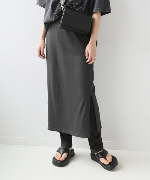 JOURNAL STANDARD relume(ジャーナルスタンダード レリューム)の「レギンスセットスリットスカート(レギンス/スパッツ・レディース・ブラック/グレー/ブラウン系その他・FREE)」の18枚目の写真