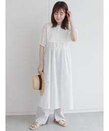 ehka sopo | レースビブワンピース(ワンピース)