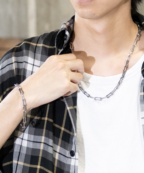 JOHN'S CLOSET(ジョンズクローゼット)の「【23】デザインチェーンブレスレット【MADE IN KOREA】(ブレスレット・メンズ・シルバー系その他/シルバー系その他2/シルバー系その他3・FREE)」の21枚目の写真