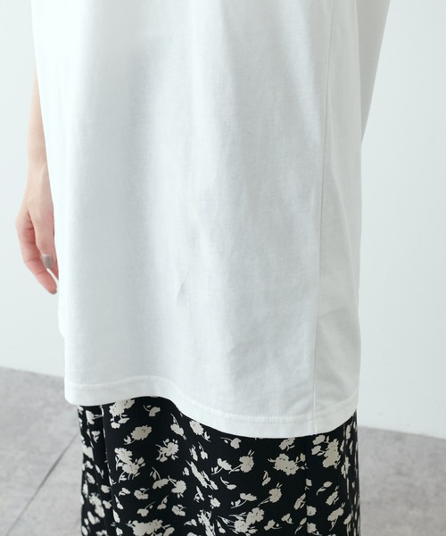 PUAL CE CIN(ピュアルセシン)の「【Du noir】シルケットロゴ刺繍Tシャツ(Tシャツ/カットソー・レディース・レッド/ホワイト/ブルー・FREE)」の14枚目の写真