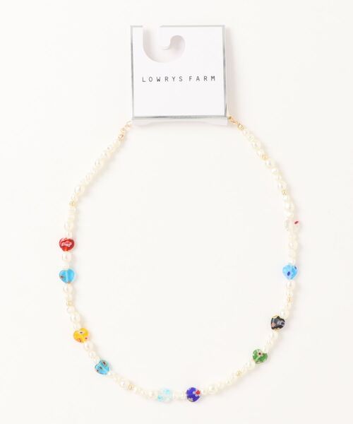 LOWRYS FARM（ローリーズファーム）の「ハートパーツパールネックレス　123390（ネックレス・レディース・その他1/その他2/その他3・FREE）」の3枚目の写真