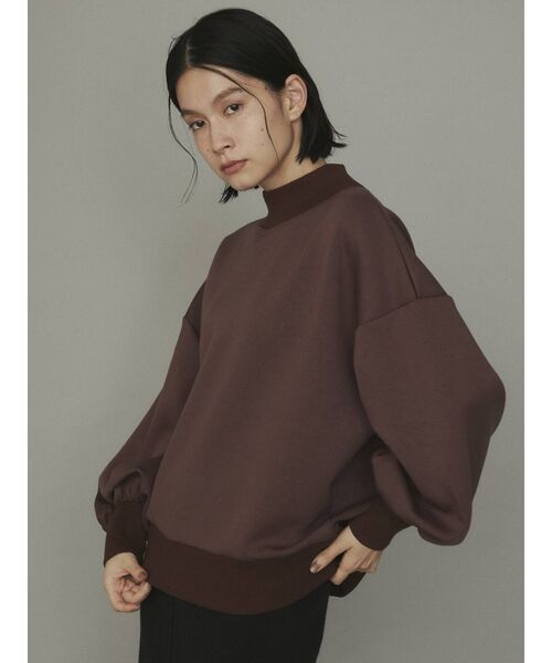 COTORICA（コトリカ）の「【THE DAYZ TOKYO】ボリュームスリーブハイネックプルオーバー（Tシャツ/カットソー・レディース・ブラック/ダークグリーン/ブラウン・FREE）」の2枚目の写真