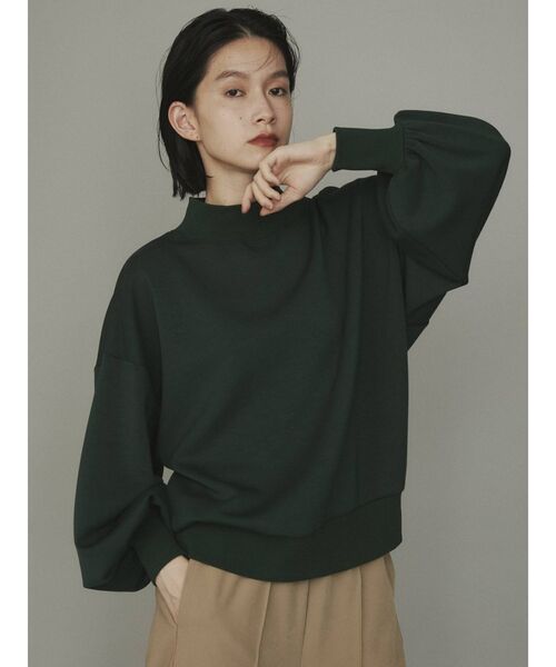 COTORICA（コトリカ）の「【THE DAYZ TOKYO】ボリュームスリーブハイネックプルオーバー（Tシャツ/カットソー・レディース・ブラック/ダークグリーン/ブラウン・FREE）」の6枚目の写真
