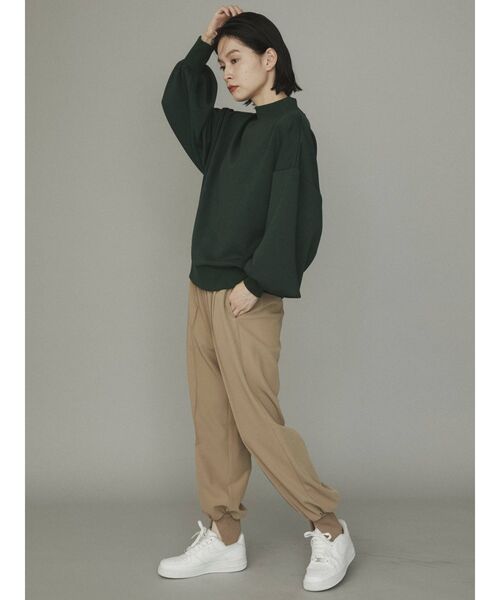 COTORICA（コトリカ）の「【THE DAYZ TOKYO】ボリュームスリーブハイネックプルオーバー（Tシャツ/カットソー・レディース・ブラック/ダークグリーン/ブラウン・FREE）」の12枚目の写真