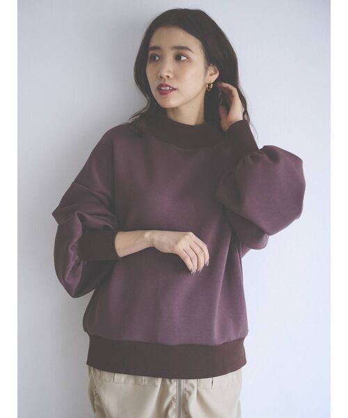 COTORICA（コトリカ）の「【THE DAYZ TOKYO】ボリュームスリーブハイネックプルオーバー（Tシャツ/カットソー・レディース・ブラック/ダークグリーン/ブラウン・FREE）」の16枚目の写真