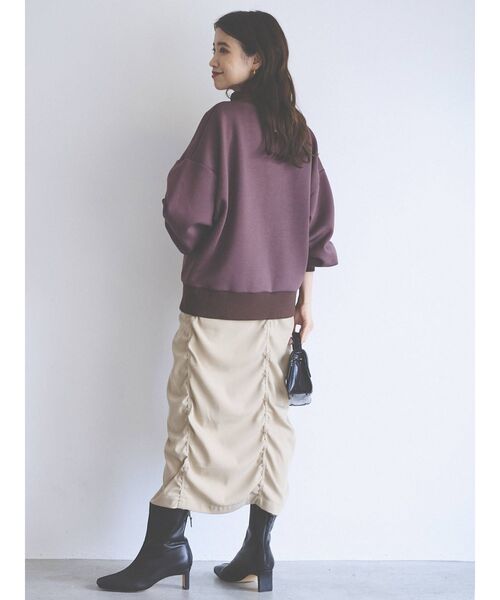 COTORICA（コトリカ）の「【THE DAYZ TOKYO】ボリュームスリーブハイネックプルオーバー（Tシャツ/カットソー・レディース・ブラック/ダークグリーン/ブラウン・FREE）」の18枚目の写真