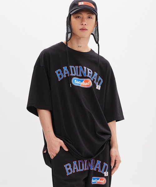 BAD IN BAD(ベド イン ベド)の「【BAD IN BAD】ESSENTIAL ARCH LOGO TEE bib-22su10/韓国セレクト(Tシャツ/カットソー・メンズ・ミント/ライトグレー/ホワイト/ブラック・M/L)」の3枚目の写真