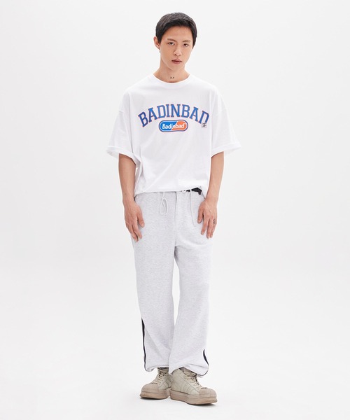 BAD IN BAD(ベド イン ベド)の「【BAD IN BAD】ESSENTIAL ARCH LOGO TEE bib-22su10/韓国セレクト(Tシャツ/カットソー・メンズ・ミント/ライトグレー/ホワイト/ブラック・M/L)」の5枚目の写真