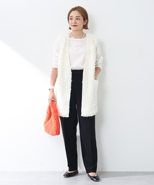 SHENERY（シーナリー）の「ダブルクロステーパードパンツ（その他パンツ・レディース・ブラック/ピンク・36/38）」の6枚目の写真