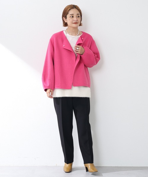 SHENERY（シーナリー）の「ダブルクロステーパードパンツ（その他パンツ・レディース・ブラック/ピンク・36/38）」の11枚目の写真