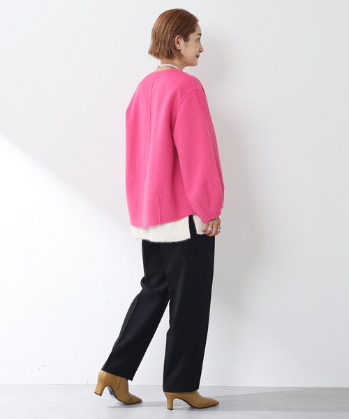 SHENERY（シーナリー）の「ダブルクロステーパードパンツ（その他パンツ・レディース・ブラック/ピンク・36/38）」の12枚目の写真