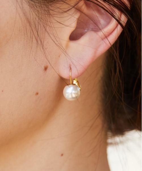 ear PAPILLONNER(イアパピヨネ)の「雫クリア×パールピアス(ピアス(両耳用)・レディース・シルバー/ゴールド・FREE)」の20枚目の写真
