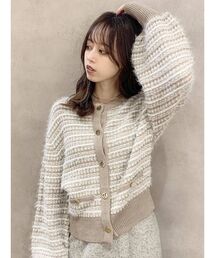 dazzlin | ツイードライクニットカーディガン(カーディガン/ボレロ)