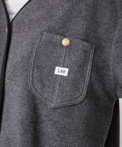 Lee（リー）の「【Lee/リー】別注ノーカラーフリースジャケット
