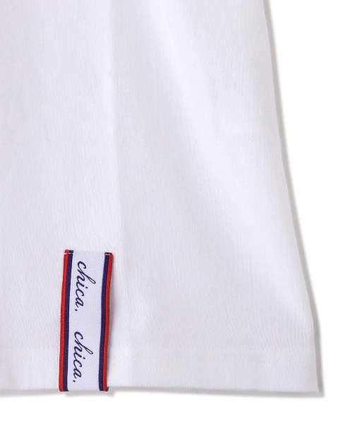 Chica（チカ）の「Chica/チカ/バタフライプリントTシャツ（Tシャツ/カットソー・レディース・ホワイト/ブラック・1/2）」の19枚目の写真