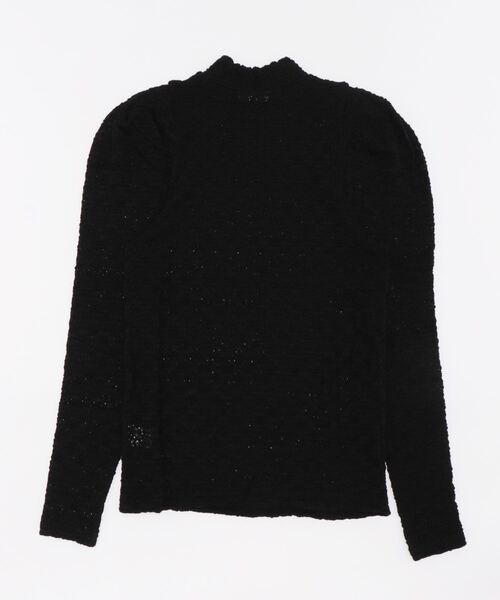 Lui's（ルイス）の「フラワーシャーリングパフブラウス（シャツ/ブラウス・レディース・ベージュ/ブラック/オフホワイト・FREE）」の4枚目の写真