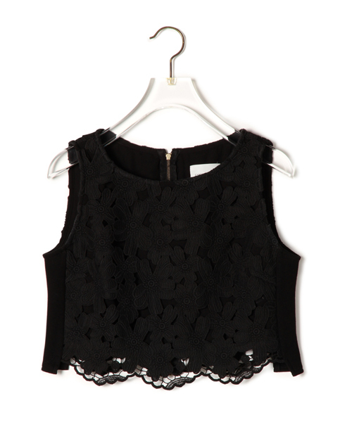 CAROLINA GLASER（カロリナ グレイサー）の「CAROLINA GLASER / レースショート トップス（その他トップス・レディース・ブラック/クリーム・ONE SIZE）」の16枚目の写真