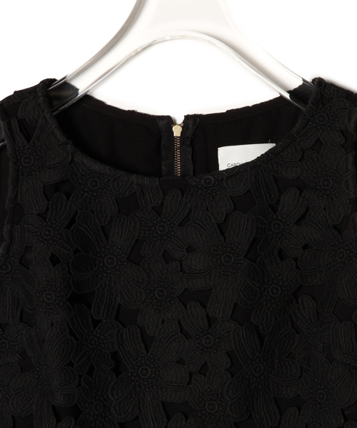 CAROLINA GLASER（カロリナ グレイサー）の「CAROLINA GLASER / レースショート トップス（その他トップス・レディース・ブラック/クリーム・ONE SIZE）」の17枚目の写真