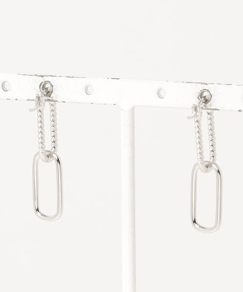 YArKA（ヤーカ）の「【YArKA/ヤーカ】double hoop earing(pierce) [figur] / ダブルフープピアス（ピアス（両耳用）・レディース・シルバー・FREE）」の3枚目の写真