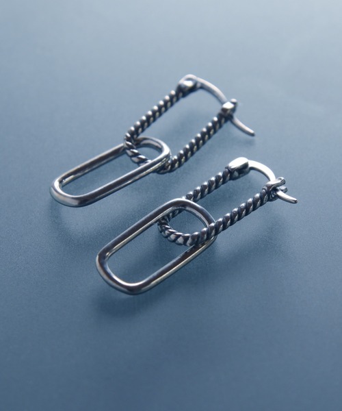 YArKA（ヤーカ）の「【YArKA/ヤーカ】double hoop earing(pierce) [figur] / ダブルフープピアス（ピアス（両耳用）・レディース・シルバー・FREE）」の5枚目の写真