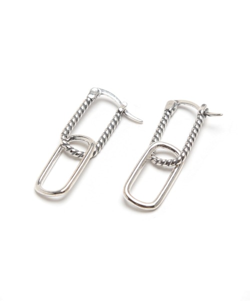 YArKA（ヤーカ）の「【YArKA/ヤーカ】double hoop earing(pierce) [figur] / ダブルフープピアス（ピアス（両耳用）・レディース・シルバー・FREE）」の6枚目の写真