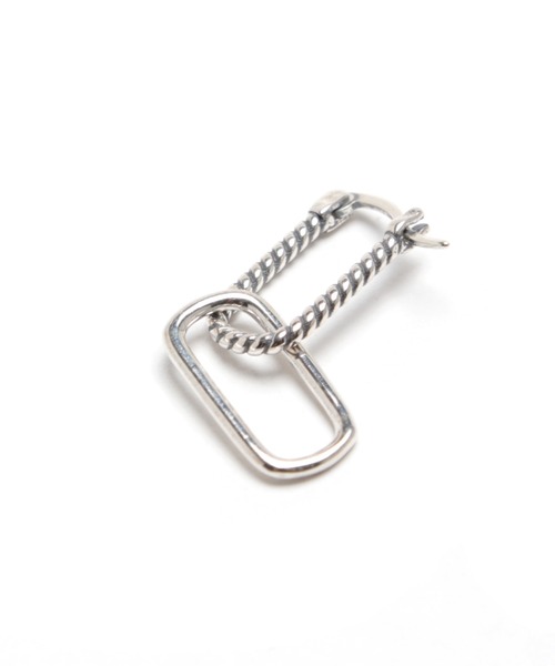 YArKA（ヤーカ）の「【YArKA/ヤーカ】double hoop earing(pierce) [figur] / ダブルフープピアス（ピアス（両耳用）・レディース・シルバー・FREE）」の4枚目の写真