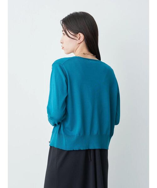 earth music&ecology(アースミュージックアンドエコロジー)の「ハイゲージ多釦カーディガン(カーディガン/ボレロ・レディース・ブラック/ブラウン/グリーン/アイボリー/ピンク系その他2・S/M)」の22枚目の写真